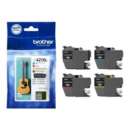 Brother LC421XLVAL Ink Cartridge Multipack | Brother Brother LC | LC421XLVAL | Brother LC421XL - 4-pack - XL - black, yellow, cy