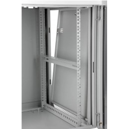 SOMI Networks | 15U, 19 Network Wall Cabinet | 15U-60/60FPC | Gray | With Front Glass Doors | Depth: 60 cm