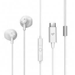 Energy Sistem Wired Earphones | EasyPods Type C | Built-in microphone | USB-C | Snow