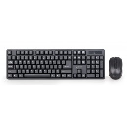 Gembird | Keyboard and mouse | KBS-W-01 | Keyboard and Mouse Set | Wireless | Mouse included | Batteries included | US | Black |