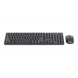 Gembird | Keyboard and mouse | KBS-W-01 | Keyboard and Mouse Set | Wireless | Mouse included | Batteries included | US | Black |