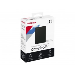 Canvio Slim | HDTD320EK3EA | 2000 GB | 2.5 " | USB 3.2 Gen1 | Black