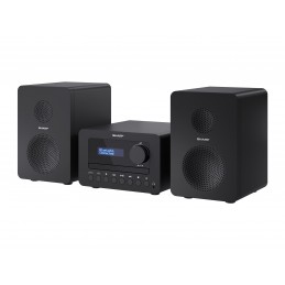 Sharp XL-B520D(BK) Tokyo Hi-Fi Micro System 2.0, FM/DAB/DAB+/USB, CD, Bluetooth 5.0, Aux-in, Black | Sharp | Tokyo Hi-Fi Micro S