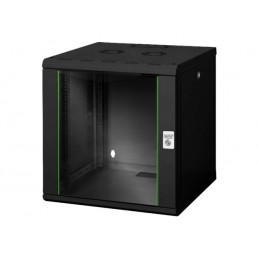 Digitus | Wall Mounting Cabinet Unique Series | DN-19 12U-6/6-SW | Black | 60 x 60 cm