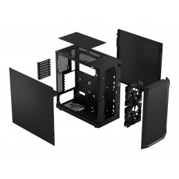 Fractal Design | Focus 2 | Side window | Black Solid | Midi Tower | Power supply included No | ATX