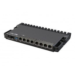 MikroTik Wired Ethernet Router RB5009UG+S+IN, Quad core 1.4 GHz CPU, 1xSFP+, 7xGigabit LAN, 1x2.5G LAN, 1xUSB, Can be powered in