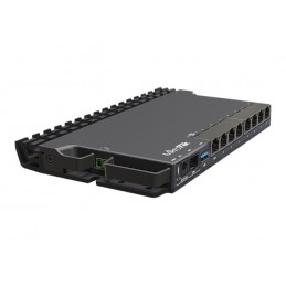 MikroTik Wired Ethernet Router RB5009UG+S+IN, Quad core 1.4 GHz CPU, 1xSFP+, 7xGigabit LAN, 1x2.5G LAN, 1xUSB, Can be powered in