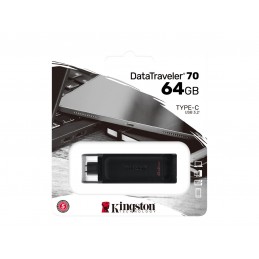 Kingston | DataTraveler 70 | 64 GB | USB-C | Black