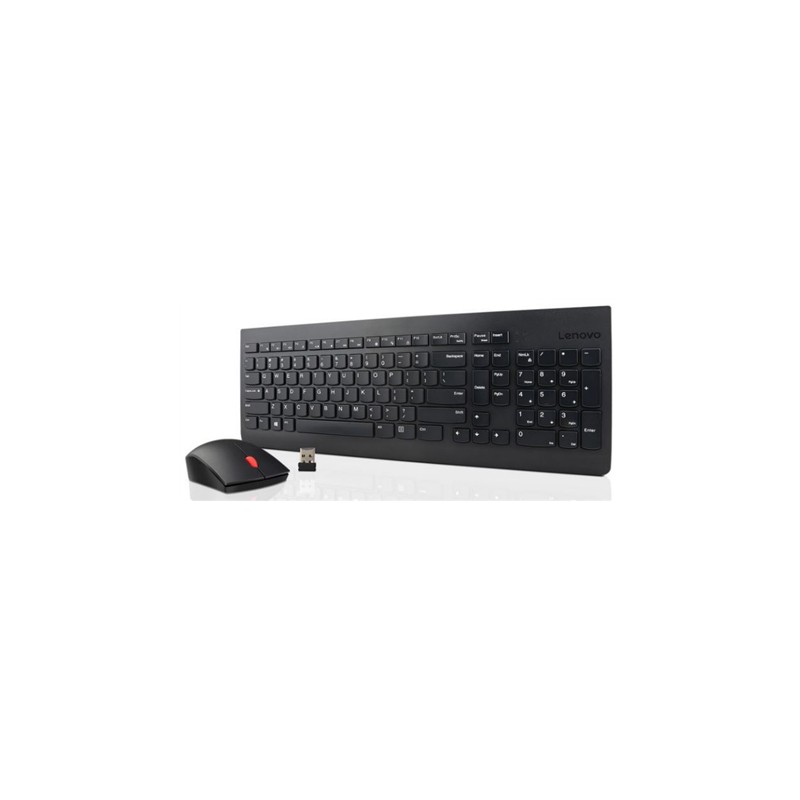 Lenovo | Essential | Essential Wireless Keyboard and Mouse Combo - US English with Euro symbol | Keyboard and Mouse Set | Wirele