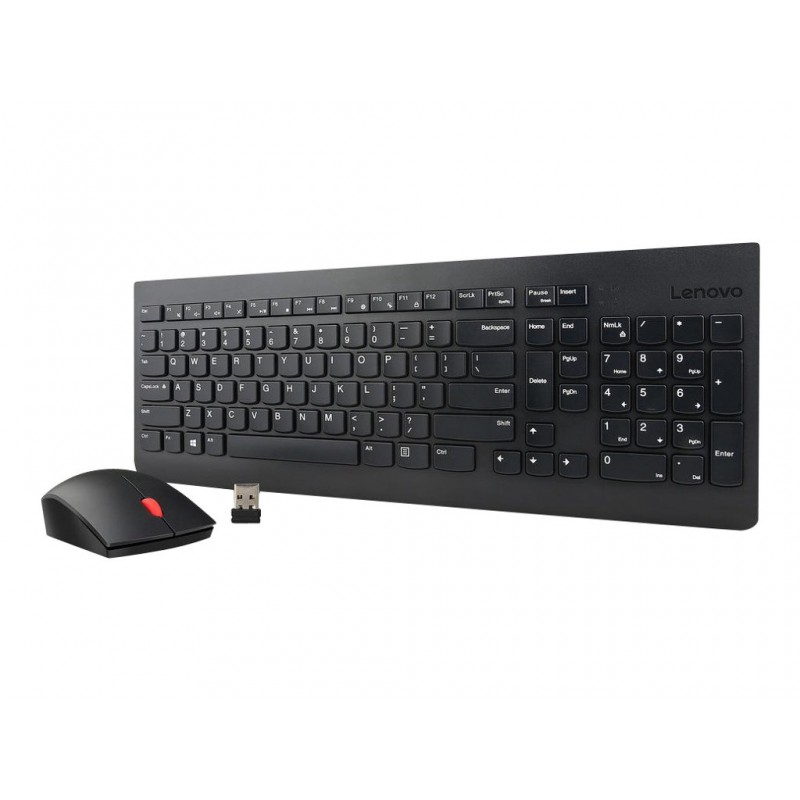 Lenovo Essential | Wireless Keyboard and Mouse Combo - Nordic | Keyboard and Mouse Set | Wireless | Nordic | Numeric keypad | Wi