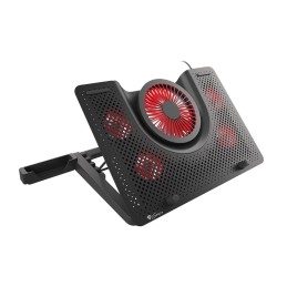 GENESIS Laptop cooling pad, OXID 550 15.6-17.3 5 FANS, LED LIGHT, 1 USB | Genesis | Laptop cooling pad, OXID 550 | Black | 400 x