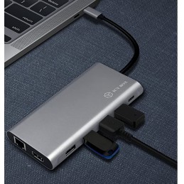 Raidsonic | 12-in-1 USB Type-C dock with PD 100W | BOX IB-DK4050-CPD | Dock | Ethernet LAN (RJ-45) ports 1 | USB 3.0 (3.1 Gen 1)