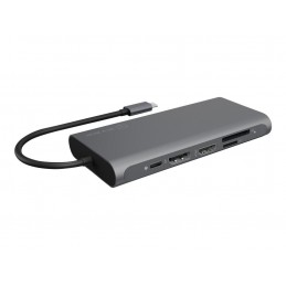 Raidsonic | 12-in-1 USB Type-C dock with PD 100W | BOX IB-DK4050-CPD | Dock | Ethernet LAN (RJ-45) ports 1 | USB 3.0 (3.1 Gen 1)