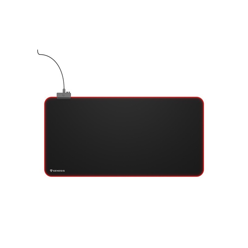 Genesis Mouse Pad | Boron 500 XXL RGB | Mouse pad | 400 x 800 x 4 mm | Black
