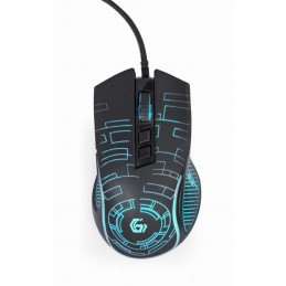 MOUSE USB OPTICAL GAMING/BLACK MUSG-RGB-01 GEMBIRD