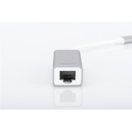 Digitus | USB Type C 3.0 Gigabit Ethernet Adapter 10/100/1000 Mbps | DN-3024 | USB Type-C to RJ45