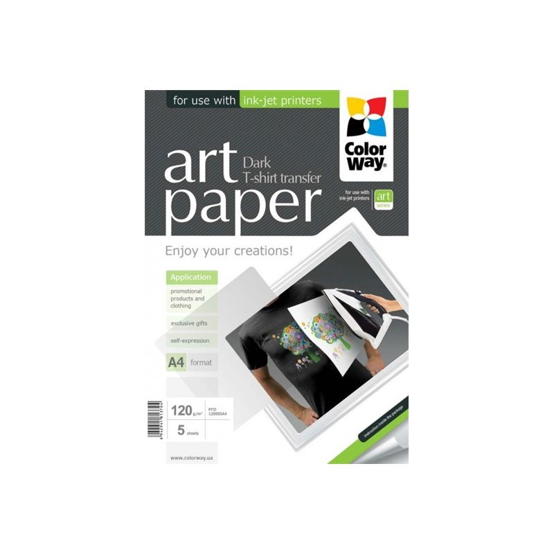 ART T-shirt transfer (dark) | 120 g/m | A4 | A4 | Photo Paper