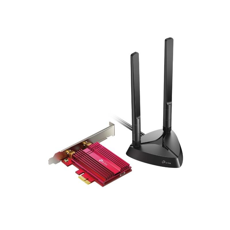 TP-LINK | TX3000E | AX3000 Wi-Fi 6 Bluetooth 5.0 PCIe Adapter | 2.4GHz/5GHz | Antenna type 2xHigh-Gain External Antennas | 574+2