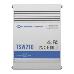 Teltonika | Switch | TSW210 | Unmanaged | Wall mountable | Gigabit Ethernet (copper) ports quantity 8 | SFP ports quantity 2 | 2