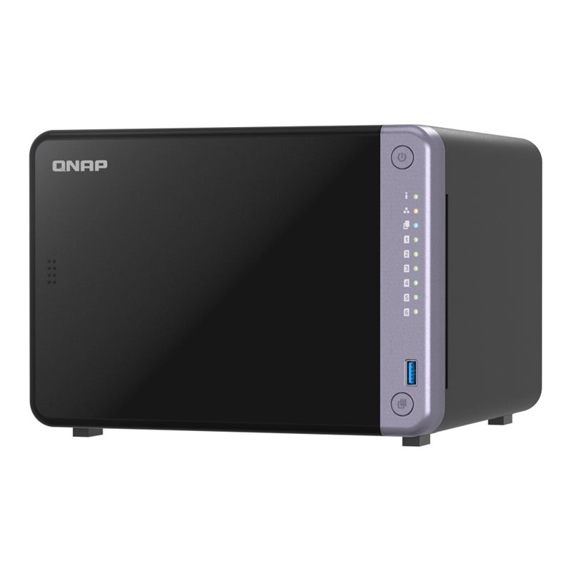 QNAP Cost-effective 6-bay 10GbE NAS | TS-632X-4G | Alpine | AL524 | Processor frequency 2 GHz | 4 GB | DDR4 SODIMM | 120W adapte