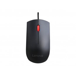 Lenovo Essential USB Wired Mouse, 1600 DPI, 1.8 m, 3 Buttons, Black | Lenovo | Essential USB Mouse | Optical sensor | wired | Bl