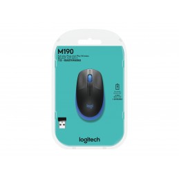 Logitech | Full size Mouse | M190 | Wireless | USB | Blue