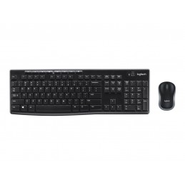 Logitech MK270 | Keyboard and Mouse Set | Wireless | US | Black