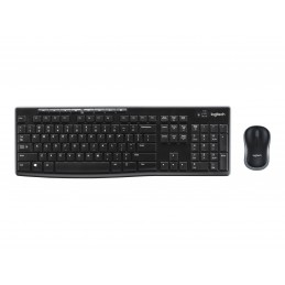 Logitech MK270 | Keyboard and Mouse Set | Wireless | US | Black