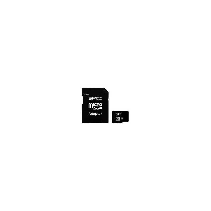 Silicon Power | 8 GB | MicroSDHC | Flash memory class 10 | SD adapter