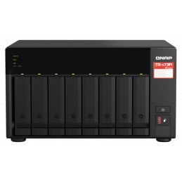 QNAP | 8-Bay QTS and QuTS hero NAS | TS-873A-8G | Up to 8 HDD/SSD Hot-Swap | AMD Ryzen | Ryzen V1500B Quad-Core | Processor freq