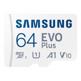 Samsung | MicroSD Card | EVO Plus | 64 GB | microSDXC Memory Card | Flash memory class U1, V10, A1