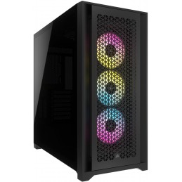 Corsair | Tempered Glass PC Case | iCUE 5000D RGB AIRFLOW | Side window | Black | Mid-Tower | Power supply included No