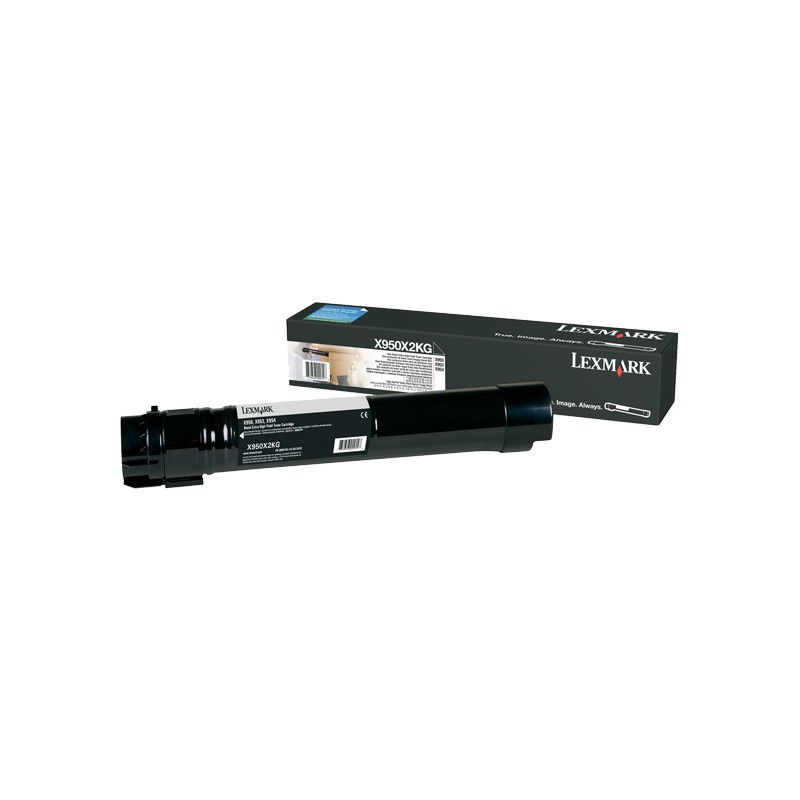 Lexmark X950X2KG | X95x Black Extra High Yield Toner Cartridge (32K) | Cartridge | Black