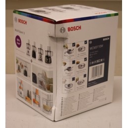 SALE OUT. Bosch MCM3110W Food processor, 800W, Bowl capacity: 2.3L, 2 speed settings, White/Grey | Bosch | Kitchen machine Multi