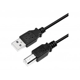 Logilink | USB cable USB 2.0 A to B 2x male | CU0009B | USB-A to USB-A USB-B male | USB-A male