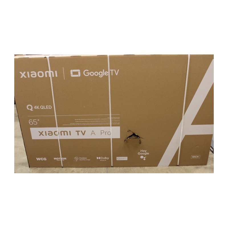 Xiaomi | QLED TV A Pro 2025 | 65'' | Smart TV | Google TV | 4K UHD | Black | DAMAGED PACKAGING, REFURBISHED