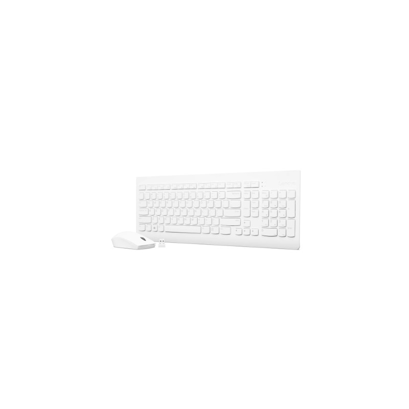 Lenovo | Wireless Combo Keyboard & Mouse | 510 | White | Keyboard and Mouse Combo | 2.4 GHz Wireless via Nano USB | Batteries in