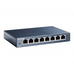 TP-LINK | Switch | TL-SG108 | Unmanaged | Desktop | Gigabit Ethernet (copper) ports quantity 8 | Power supply type External | 36