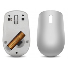 Lenovo | Wireless Mouse | 530 | Optical Mouse | 2.4 GHz Wireless via Nano USB | Platinum Grey | 1 year(s)