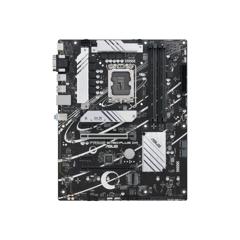 Asus | PRIME B760-PLUS D4 | Processor family Intel | Processor socket LGA1700 | DDR4 | Supported hard disk drive interfaces M.2,