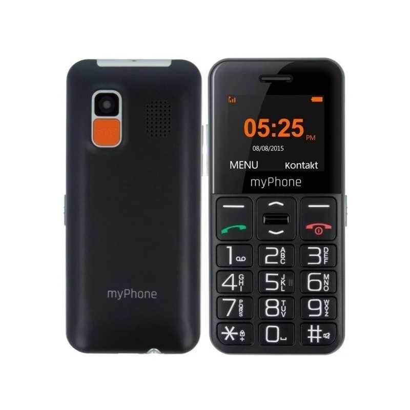 myPhone Halo Easy | Black | 1.77 " | TFT | 24 MB | 32 MB | Single SIM | Bluetooth | Main camera resolution 0.3 MP | 1000 mAh