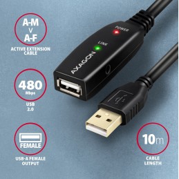 AXAGON USB Repeater Cable | ADR-210 | USB Type-A to USB Type-A