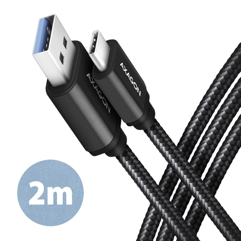 AXAGON Data and charging cable | BUCM3-AM20AB | USB Type-C to USB Type-A