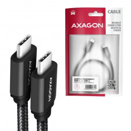 AXAGON Data and charging cable | BUCM3-CM20AB | USB Type-C to USB Type-C