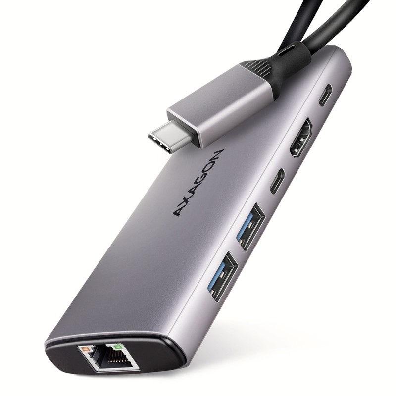 AXAGON Multi port USB-C 10Gbps hub | HMC-6G2L