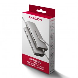 AXAGON Multi port USB-C 5Gbps hub | HMC-8HLSA