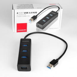 AXAGON Four-port USB 3.0 hub with fast charging and power support | HUE-S2B