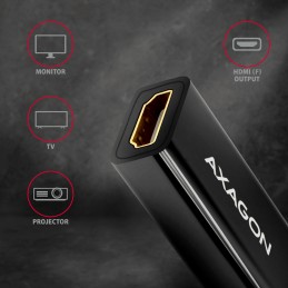 AXAGON | Active adapter | DisplayPort to HDMI | 0.15 m