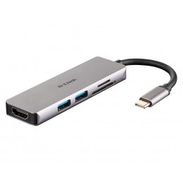 D-Link | 5-in-1 USB-C Hub with HDMI and SD/microSD Card Reader | DUB-M530 | USB Type-C