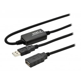 Digitus | Active USB 2.0 Repeater/Extension Cable | DA-73100-1 | USB 2.0 USB A (Male) | USB A (Female)